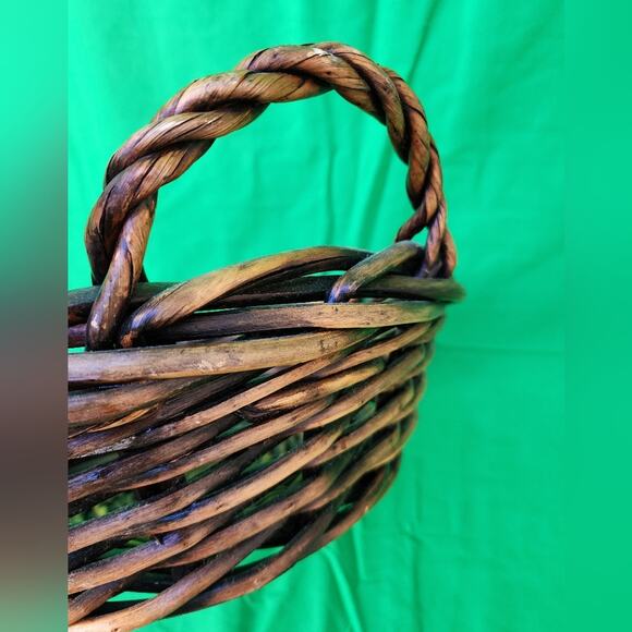 Wooden Basket High Quality Bread Easter Gift Basket Side Handles New with tags - Picture 5 of 10